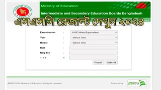 মার্কশিট সহ এসএসসি রেজাল্ট ২০২৪ দেখুন