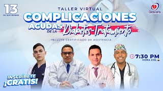 TALLER VIRTUAL: COMPLICACIONES AGUDAS DE LA DIABETES: TRATAMIENTO  #shorts | GESCONS