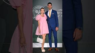 Novak Djokovic Jelena Djokovic ❤💙🤍🎾 #Tennis #Djokovic #Wimbledon
