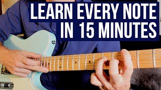 How to Learn EVERY Note in 15 Minutes - Beginner Guitar Lesson