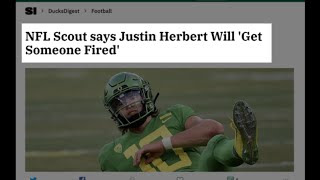 Justin Herbert Pre-Draft COLLLLD takes