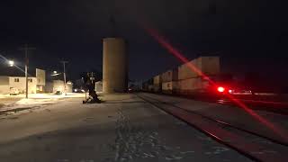 Southbound Intermodal Train With A CN SD70M-2