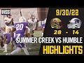 Summer Creek at Humble - 2022 Week 6 Football Highlights