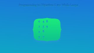 Programming in Objective-C #3: While Loops