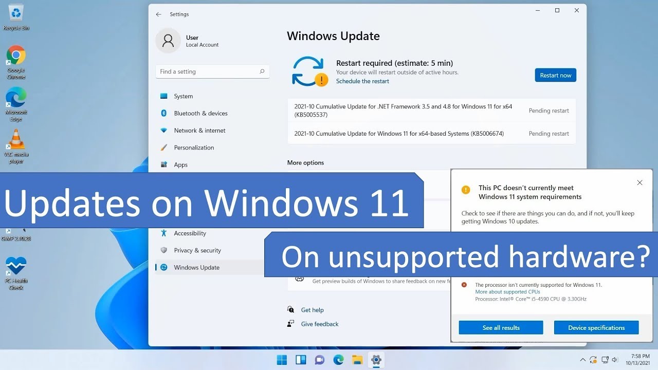 How To Get Latest Update Of Windows 11 In Unsupported PC | How To Get ...