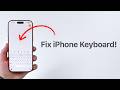 (iOS 26) How To Fix the iPhone Keyboard!