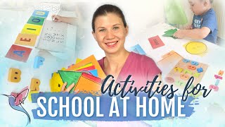 5 Easy AT HOME Learning Activities for KIDS | Preschool/Kindergarten Homeschool Ideas and Resources