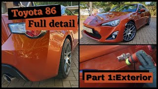 Toyota 86 Full detail - Part 1 Exterior - Wash, 4 step Paint correction + Carpro SiC coating