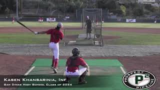 Kasen Khansarinia Prospect Video, Inf, San Dimas High School Class of 2024