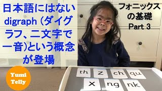 【フォニックスの基礎 Part 3】子音ダイグラフ（2文字で一音）の発音の法則を覚えよう。\