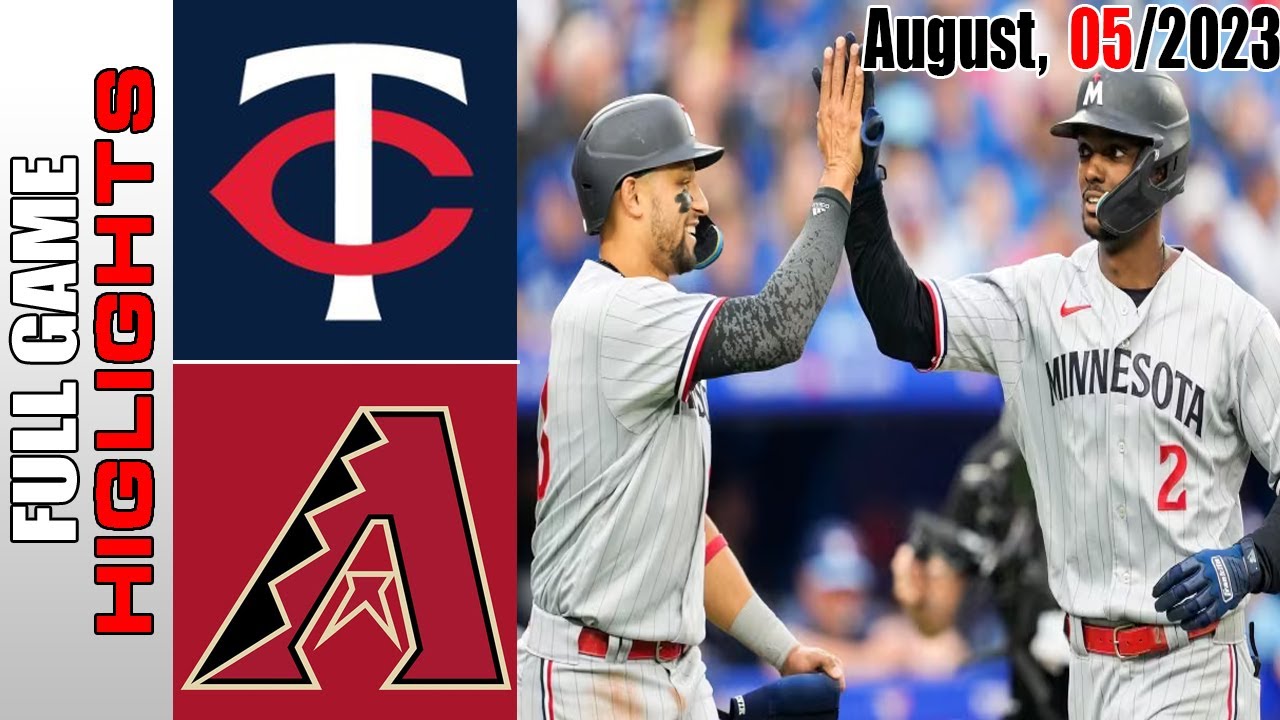 Minnesota TwinsArizona Vs Diamondbacks FULL HIGHLIGHTS | August 05 ...