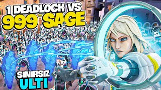 1 Deadlock vs 999 sage | valorant