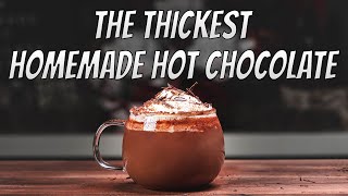 How To Make Homemade Italian Hot Chocolate Recipe l THICK Hot Chocolate Easy Recipe At Home