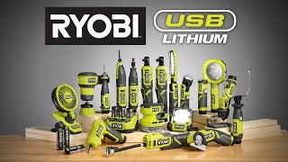 Everyday Solutions. Rechargeable Power. | The RYOBI USB Lithium System