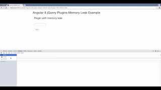 Checking JavaScript Memory Timeline with DevTools