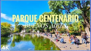 【4K】Buenos Aires Walk, PARQUE CENTENARIO, Barrio de CABALLITO - Buenos Aires ARGENTINA