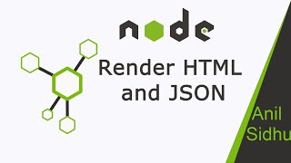 Node JS Tutorial # 20 Render HTML and JSON