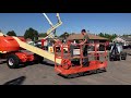 sold aerial telescopic boom lift 2004 jlg 400s 4x4 40 diesel manlift $24 000