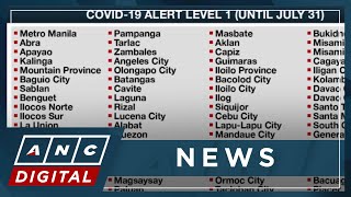 NCR, other areas stay under Alert Level 1 until end-July | ANC