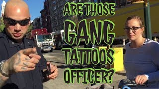 Are Those Gang Tattoos?? NYPD Officer JURENA Badge#24700