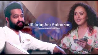NTR singing Asha Pasham | Pearle Maaney | RRR Interview