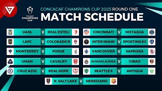 🔵 Match Schedule CONCACAF Champions Cup 2025 Round One