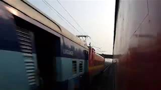 Speedy crossing between Kaghaznagar Express and Chennai NZM Rajdhani Express