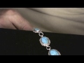 navajo sterling silver and morenci turquoise link bracelet by will denetdale 254