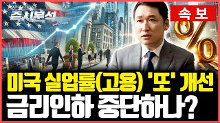 [속보] 미국 실업률 ‘또’ 하락 : 미국 예외주의 다시 입증, 기준금리 인하는 중단하나? [즉시분석]