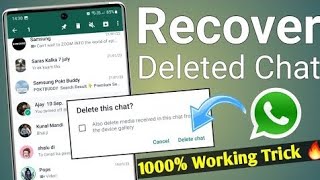 How to recover deleted message remove messages on whatsapp 2022 2023 2021