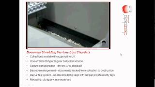 Cleardata Shredding Services video