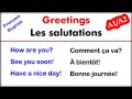 Greetings | Les Salutations | Basic Phrases in English-French