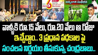 వాళ్ళకి రూ.15 వేలు, రూ.20 వేలు ఆ రోజు ఇచ్చేద్దాం. 3 ప్రధాన పధకాలపై సంచలన నిర్ణయం తీసుకున్న చంద్రబాబు