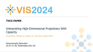 Interpreting High-Dimensional Projections With Capacity - Fast Forward | VIS 2024