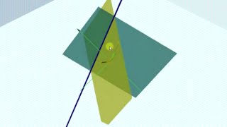 Determine the Linear Equation of the Intersection to Two Planes