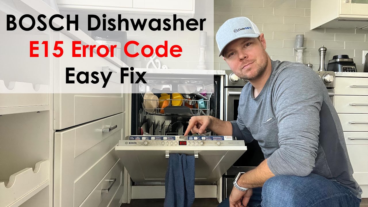 Bosch Dishwasher E15 Error Code Troubleshooting Tips