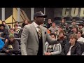 Deion Sanders Meets with the Colorado Football Team Players for the First Time
