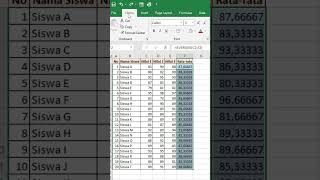 Cara Tercepat Membulatkan dan Menghilangkan Desimal Nilai Rata rata Siswa #trikcepatexcel #excelhack