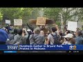 Hundreds Gather In Times Square For Peaceful Protest Over George Floyd's Death