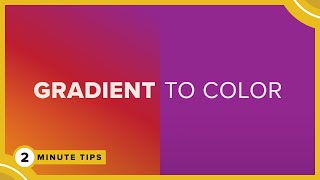 Turn Gradients into Color | Adobe Illustrator Tutorial