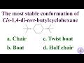 What is the most stable conformation of cis-1,4-di-tert-butylcyclohexane ?