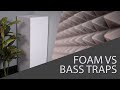 GIK 244 Bass Traps vs Foam bass traps with REW measurements!