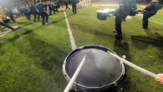 MBDA finals westbrook marching band snare cam