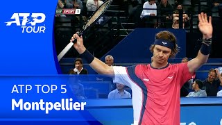 ATP TOP 5: Nejlepší momenty z dvěstěpadesátky v Montpellier