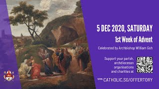 Catholic Weekday Mass Today Online - Saturday, 1st Week of Advent 2020