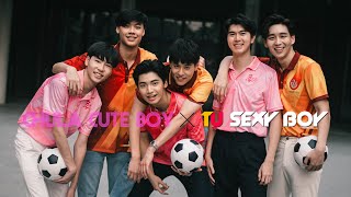 #ChulaCuteBoy X #TUSexyBoy for #CUTUBALL74 💗💛❤⚽