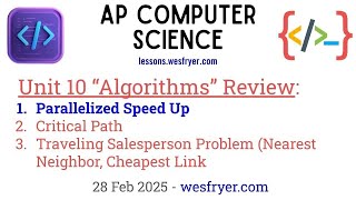 Parallelized Speed Up Calculation (AP Computer Science "Algorithms" unit)