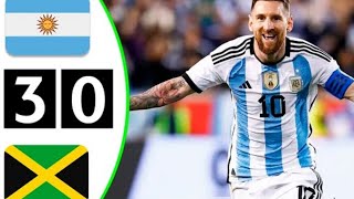 Argentina vs Jamaica (3-0) | Goals and Highlights - Friendly Match 2022