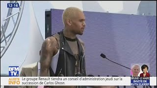 Le chanteur américain Chris Brown est en garde à vue à Paris, suspecté de viol