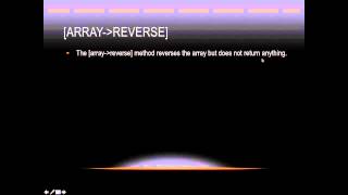 Lasso Programming: [array→reverse]